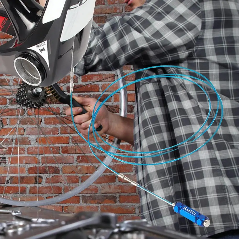 Bicycle Internal Cable Routing Tool Bike Shift Cable Hydraulic Wire Inner Cable Guide Repair Tool With Magnet Bike Accessories