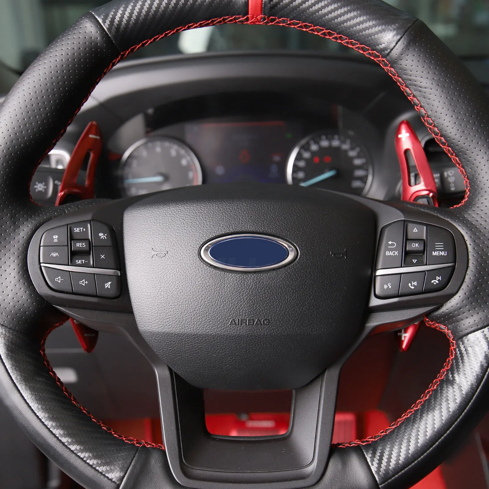JHO Car Steering Wheel Shifter Extension Paddle for Ford Explorer 2020 2021 Base XLT Limited Platinum Interior Accessories