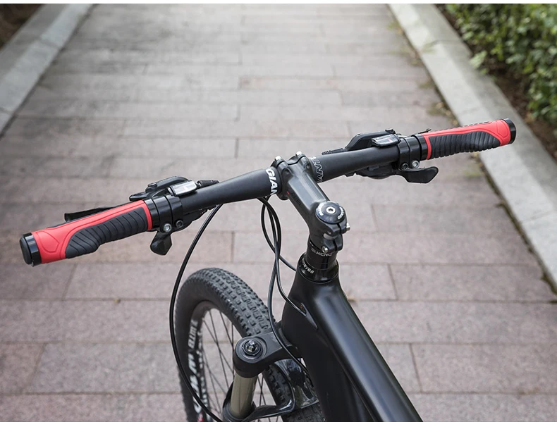 ROCKBROS Bicycle Handlebar Grips Double Lock Soft Rubber Handlebar Grips Anti-slip Shock-absorption Grips MTB Bike Accessories