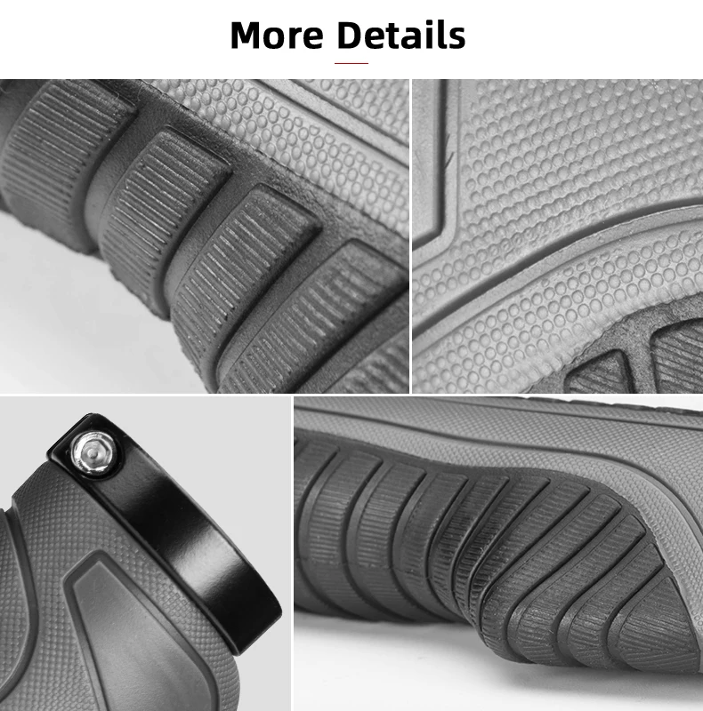 ROCKBROS Bicycle Handlebar Grips Double Lock Soft Rubber Handlebar Grips Anti-slip Shock-absorption Grips MTB Bike Accessories