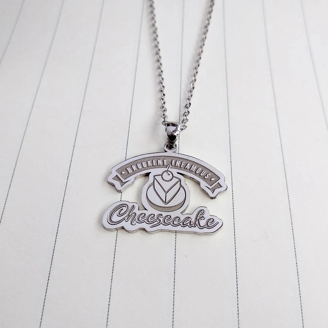 Customized Personalized Brand Logo Necklaces Pendant Chain Stainless Steel Engraved Picture Handwritten Letter Name Jewelry Gift