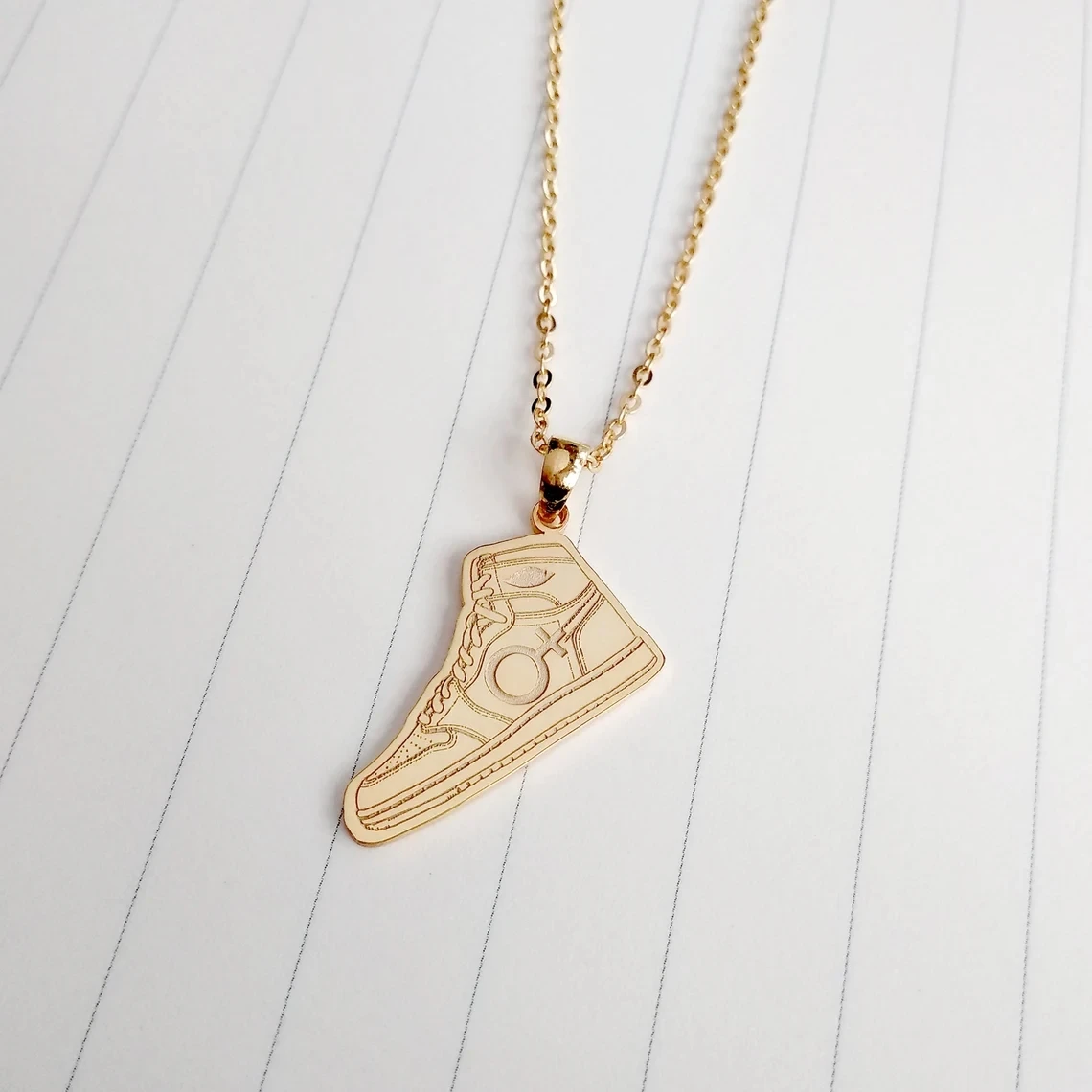 Customized Personalized Brand Logo Necklaces Pendant Chain Stainless Steel Engraved Picture Handwritten Letter Name Jewelry Gift