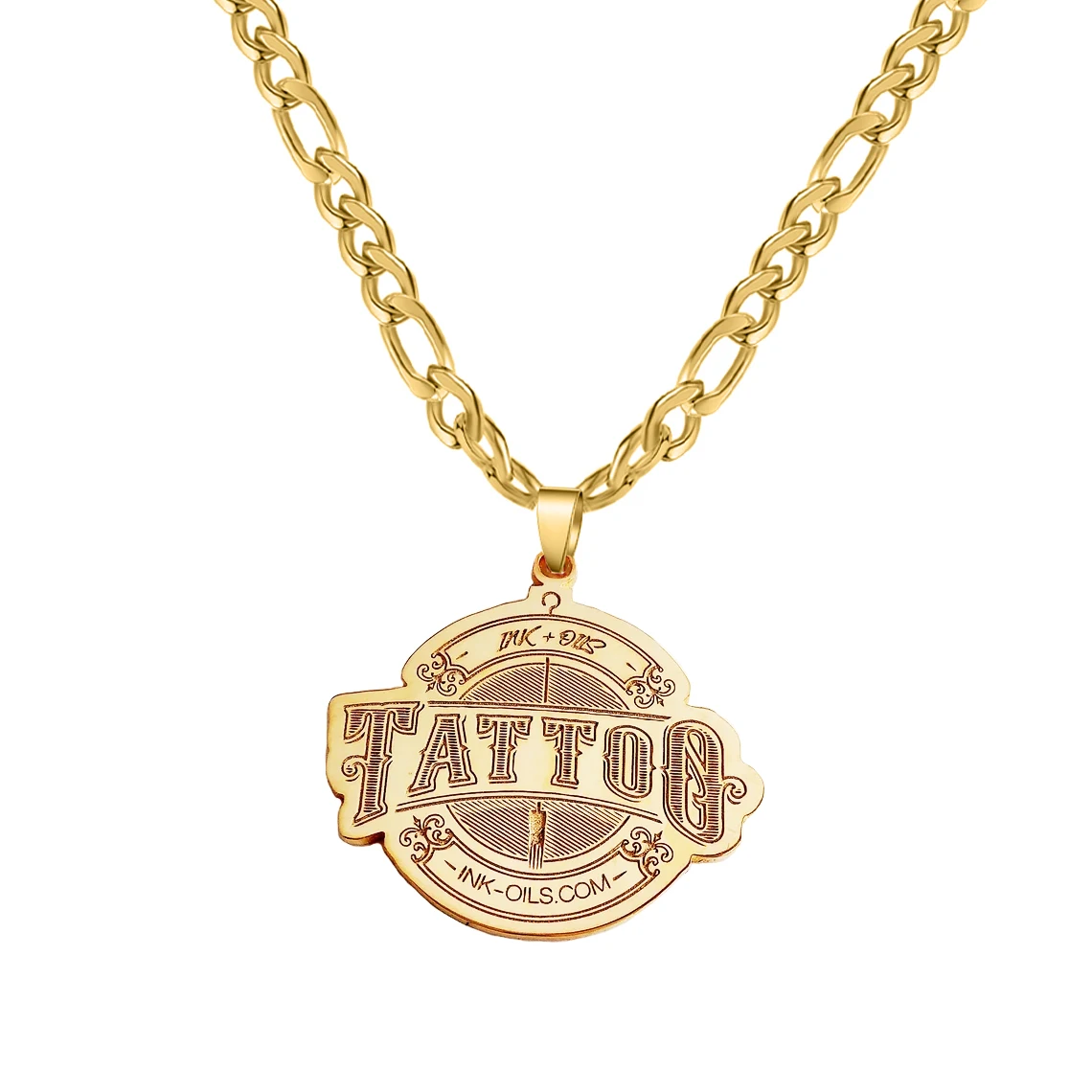 Customized Personalized Brand Logo Necklaces Pendant Chain Stainless Steel Engraved Picture Handwritten Letter Name Jewelry Gift