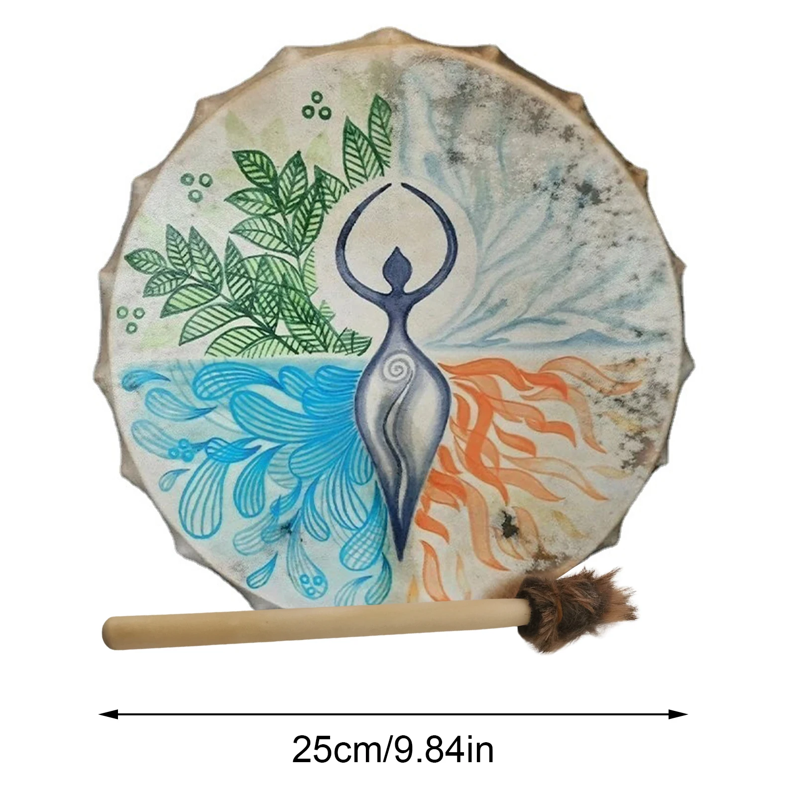 Shaman Drum Handmade Shamanic Drum Music Spiritual Bass Drum For Spiritual Music Sound Healing Adult Drum Reflection And