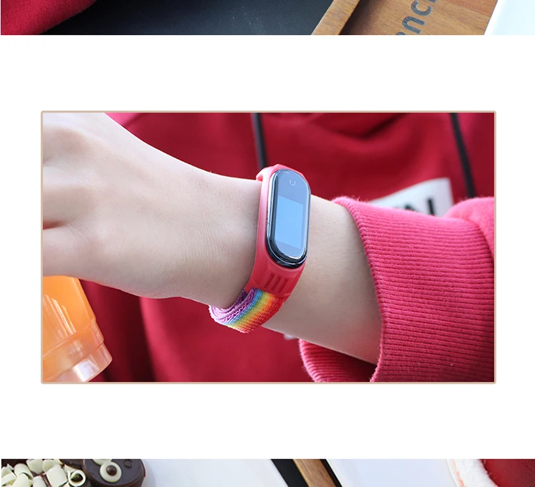 Bracelet for mi band 7 Strap Nylon Sport loop watch pulsera correa Bracelet Miband 6 Wristband for xiaomi Mi band 4 3 5 6 strap