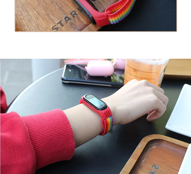 Bracelet for mi band 7 Strap Nylon Sport loop watch pulsera correa Bracelet Miband 6 Wristband for xiaomi Mi band 4 3 5 6 strap