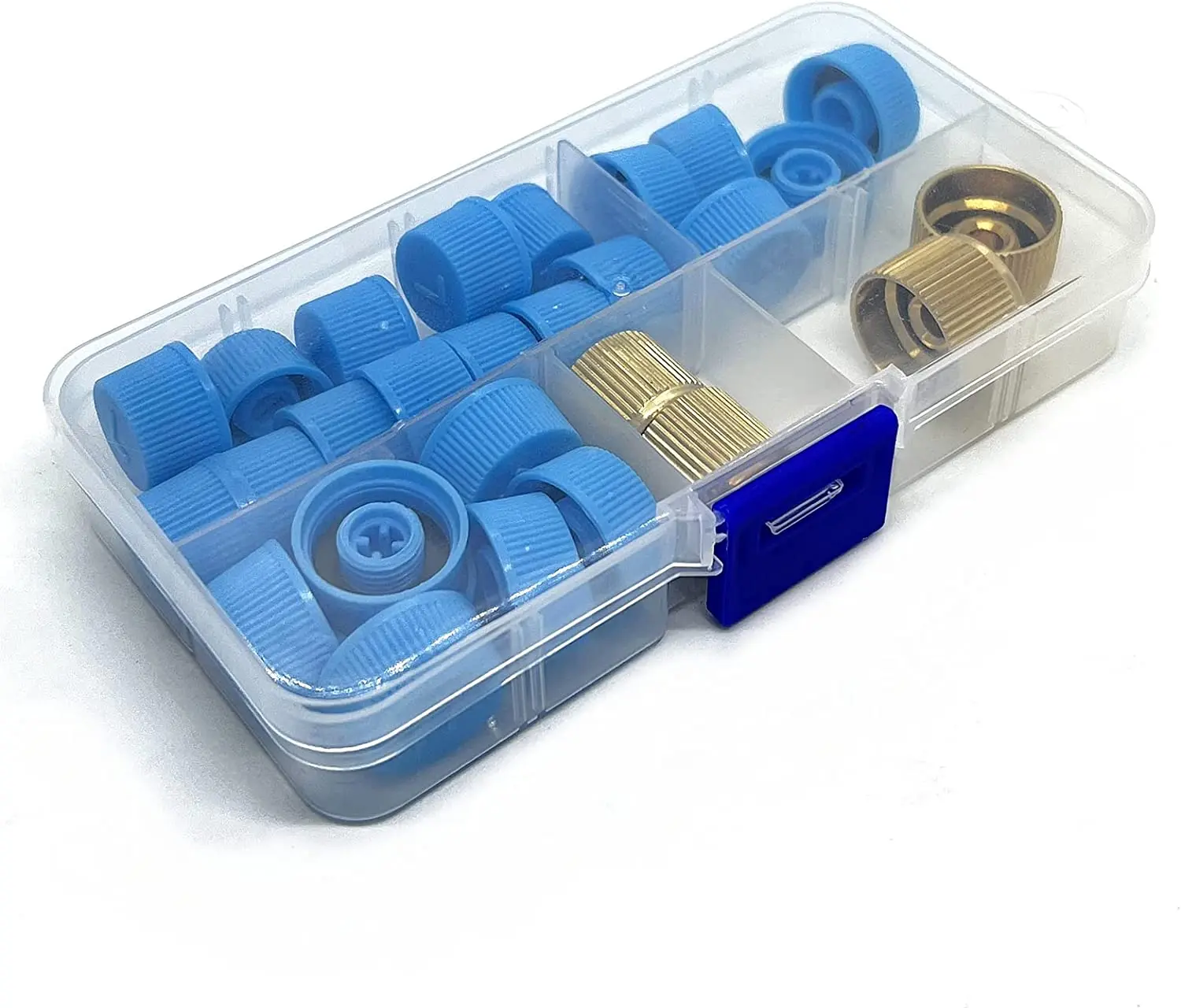 28pcs Car A/C Valve Cap, R134a R12 Service Valve High/Low Side Dust Cap, A/C Line Valve Core Cap M9 M10