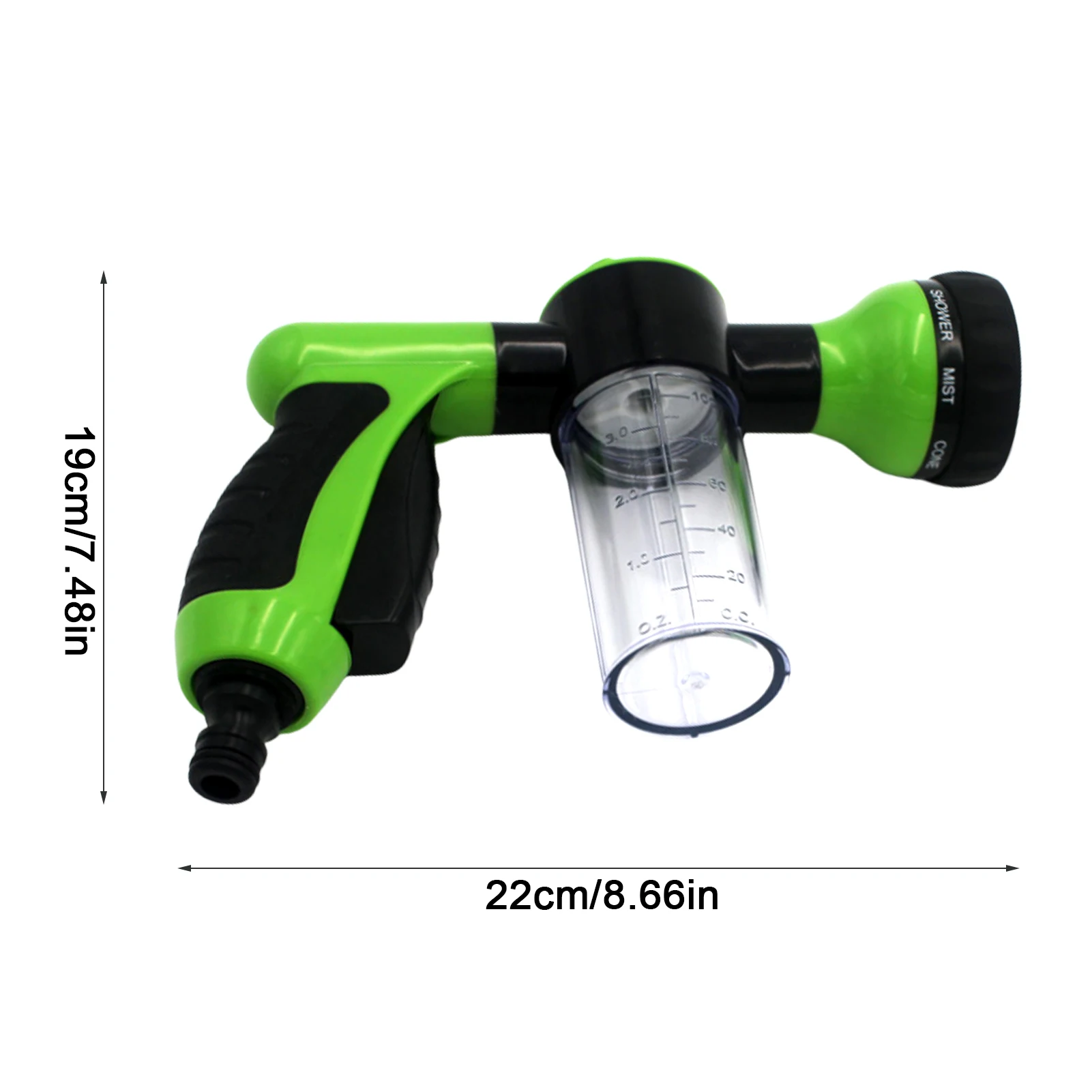 Portable Auto Foam Lance Water Hose Nozzle Sprayer High Pressure Nozzle Jet Car Washer Sprayer Cleaning Tool Soap Dispenser