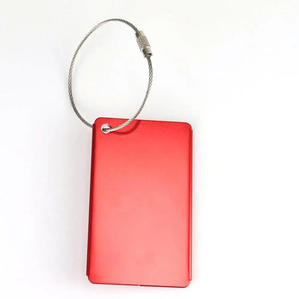Travel Luggage Tags Metal Suitcases Tags Baggage Name Tags Suitcase Address Label Holder Metal Luggage Tag Travel Accessories