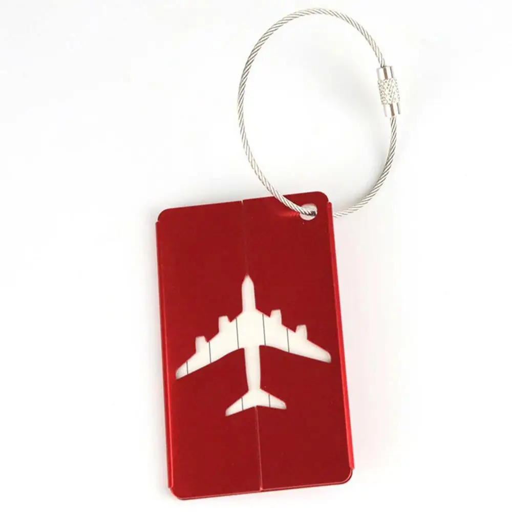 Travel Luggage Tags Metal Suitcases Tags Baggage Name Tags Suitcase Address Label Holder Metal Luggage Tag Travel Accessories
