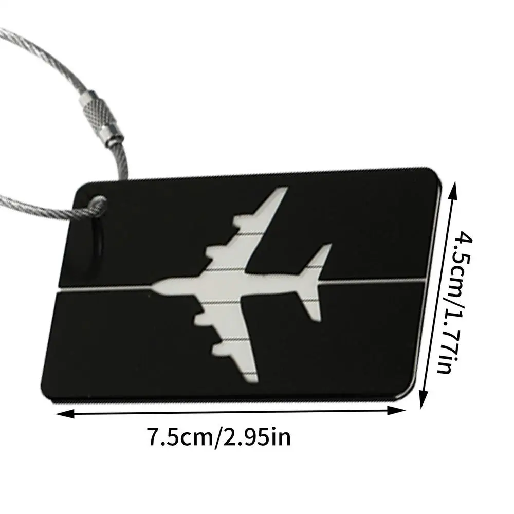 Travel Luggage Tags Metal Suitcases Tags Baggage Name Tags Suitcase Address Label Holder Metal Luggage Tag Travel Accessories