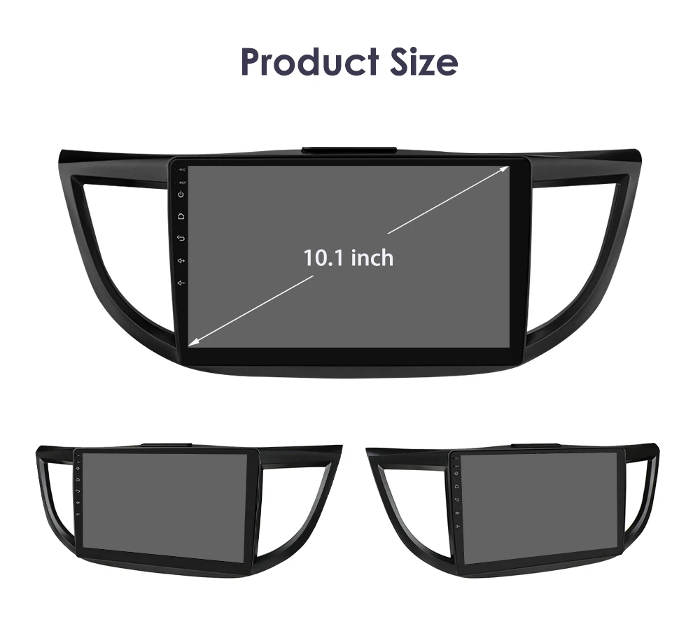 Hizpo 10.1" 2 Din Car Radio Carplay for Honda CRV 2012-2016 Android 13 GPS Navigation Multimedia Player Audio Stereo SWC BT 4G