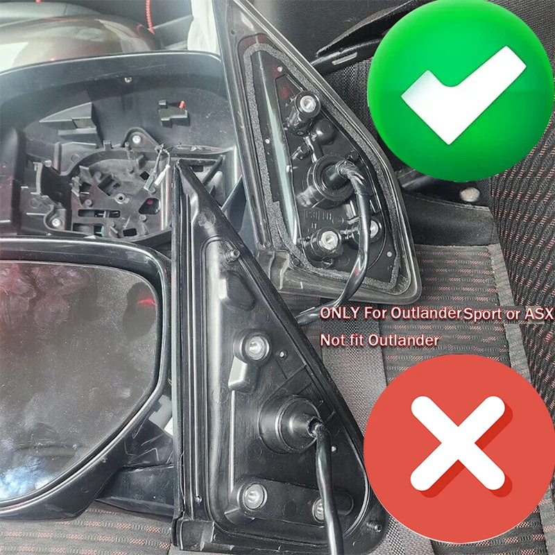 For 2014-2019 Mitsubishi Outlander Sport ASX Left/Right Rearview Mirror Assembly Accessories With Turn Light