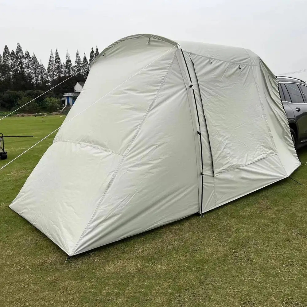 5-6 Person Car Truck Tent For Camping SUV MPV Car Rear Tent Waterproof Auto Tail Tent Awning Beach Sunshade For Self-driving