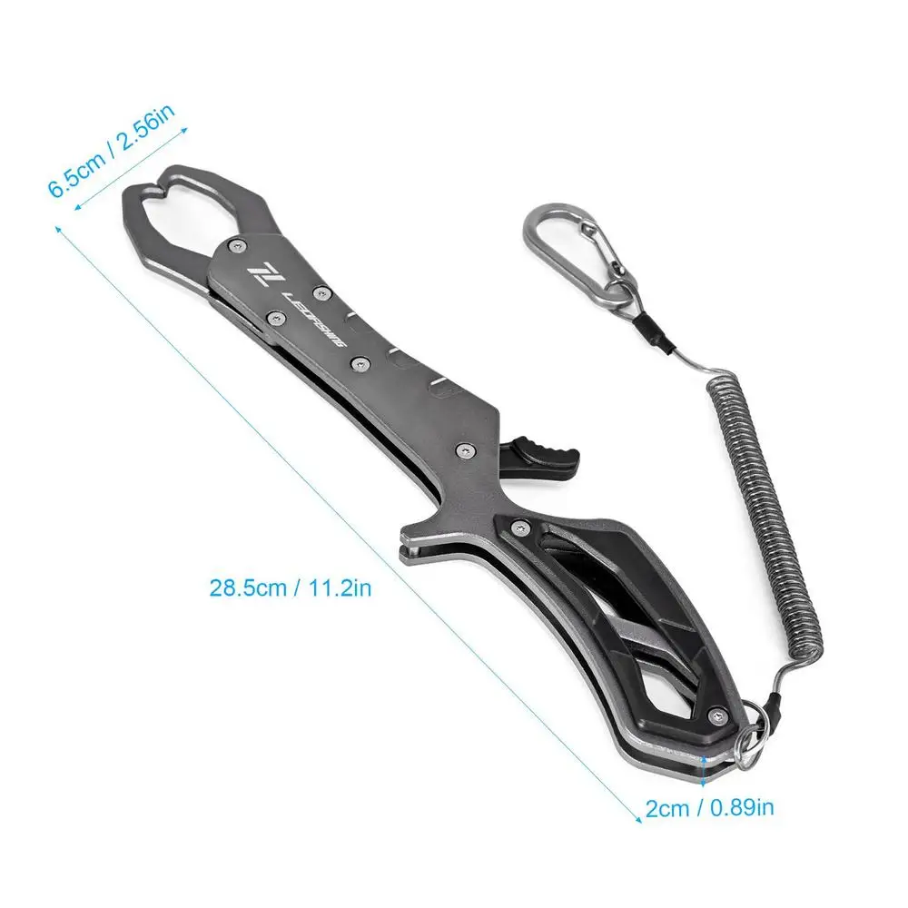 Catfish Mouth Pliers Aluminum Alloy Foldable Fishing Pliers Catfish Controller Holder Saltwater Lip Grip Tool Fish Lip Grippers