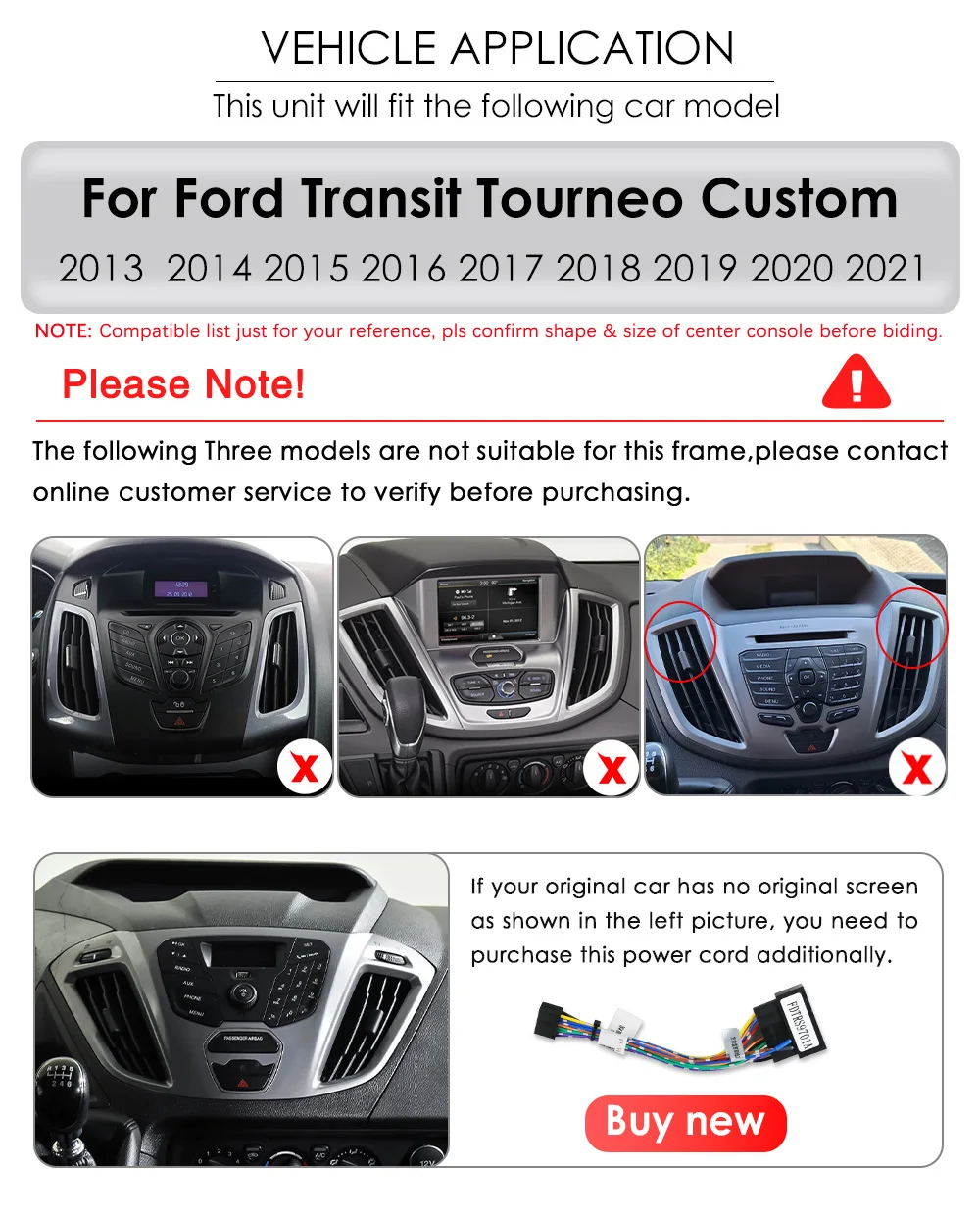 Hizpo 8G 128G Android Auto Carplay Car Radio For Ford Transit Tourneo Custom 2013-2021 Multimedia Video Player Navigation GPS BT