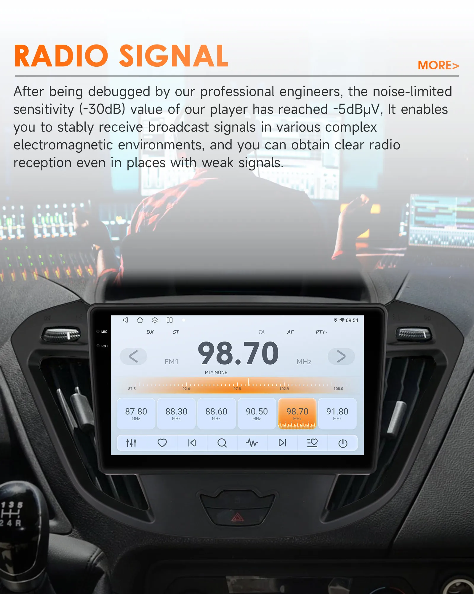 Hizpo 8G 128G Android Auto Carplay Car Radio For Ford Transit Tourneo Custom 2013-2021 Multimedia Video Player Navigation GPS BT