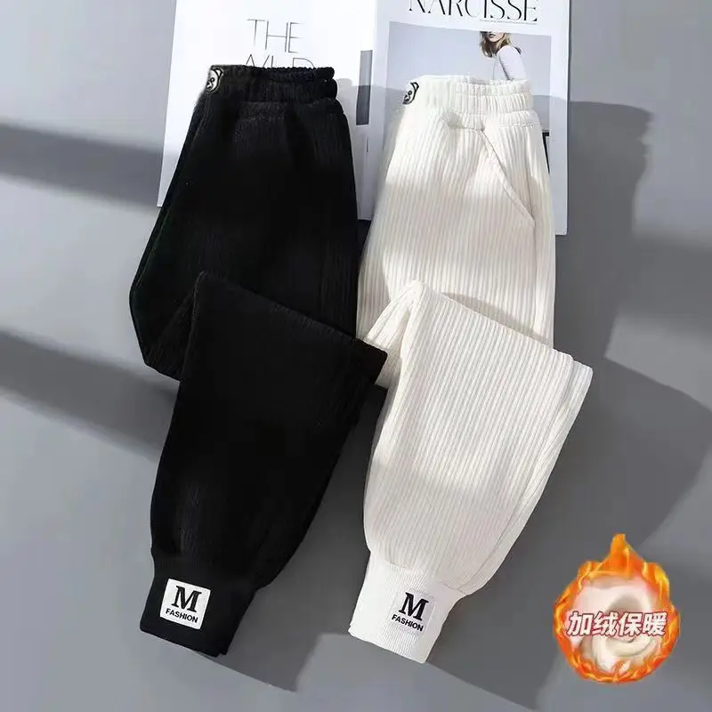 Children's Winter Warm Pant Kids Girls And Boy Sweatpants Winter Corduroy Thick Outer Wear Baby Sports Pants Children Boy Pant