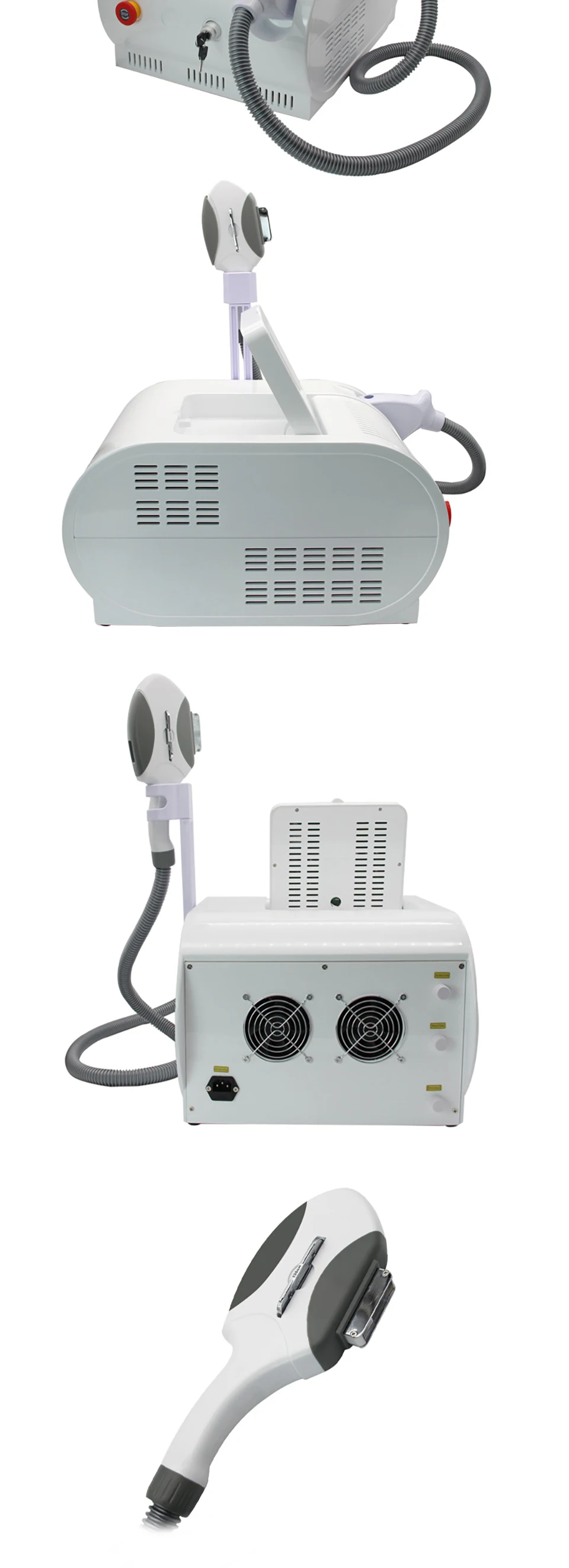 500,000 Shoots OPT Painless IPL Ice E Light 8 Filters Anti-Aging Cooling System Photonic Rejuvenation Hair Removal Machine Salon