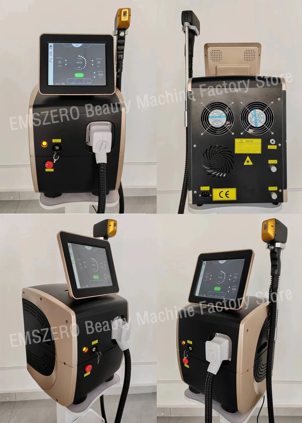 Portable 808 3wave Diode Permanent Hair Remove Fast Depilation Painfree Follicle Penetration Skin Rejuvenation Device