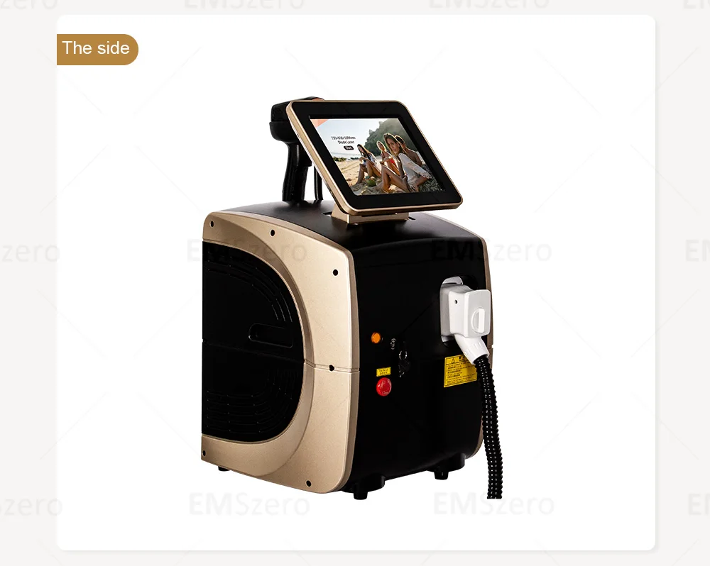 Portable 808 3wave Diode Permanent Hair Remove Fast Depilation Painfree Follicle Penetration Skin Rejuvenation Device