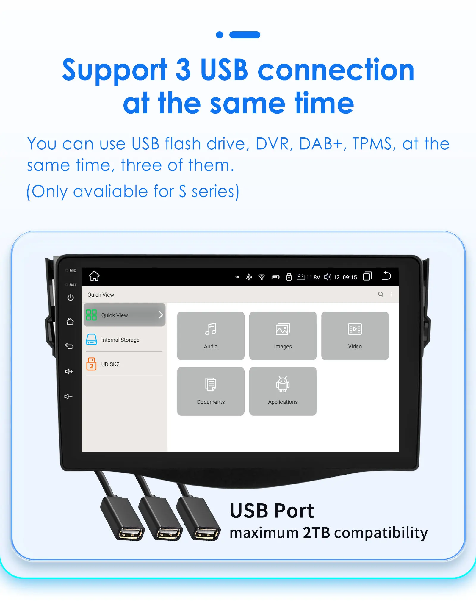 Hizpo 8+128GB Android 13 For Toyota RAV4 2006-2012 Car Radio Multimedia Player AI Voice Control Navigation GPS Wireless Carplay