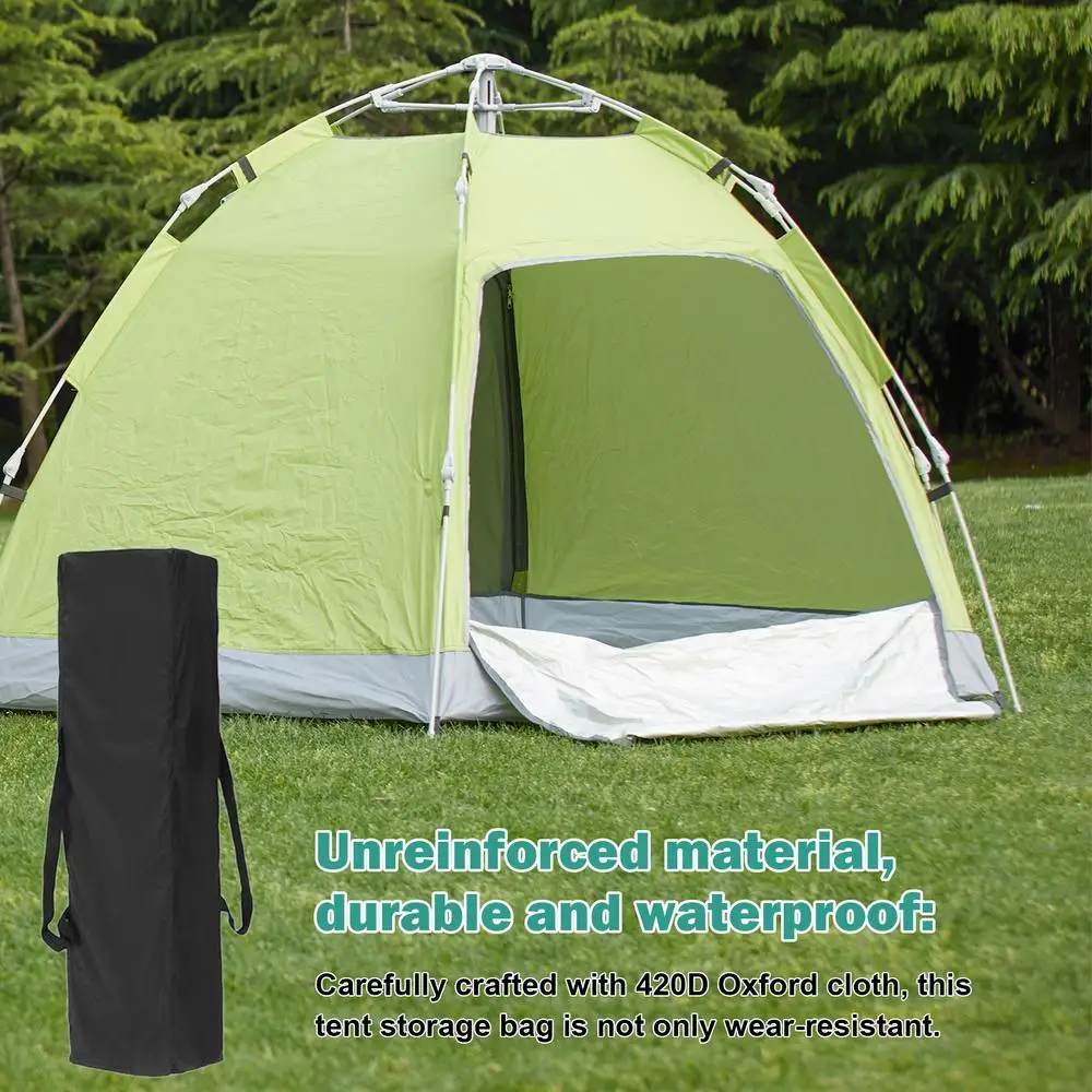 140cm Tent Bag Storage Bag Portable Waterproof Tent Pole Bag Universal Tent Pole Pack Camping Pole Bag Oxford Cloth Tent Bag