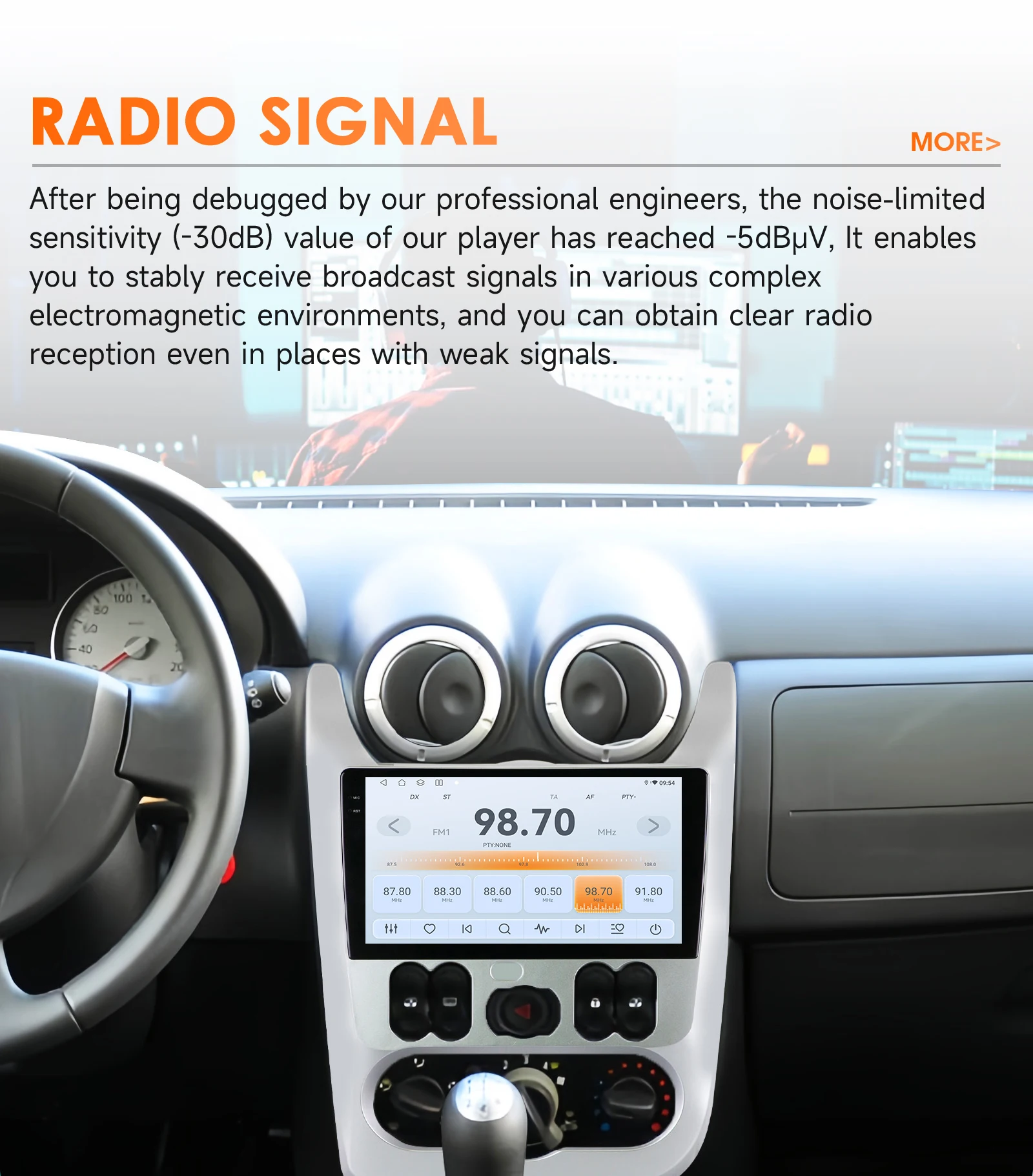 Hizpo Android 14 2Din Car Radio for Lada Renault Logan 1 Sandero 2009-2015 For Lada Largus 2012-2020 Carplay Navigation Stereo