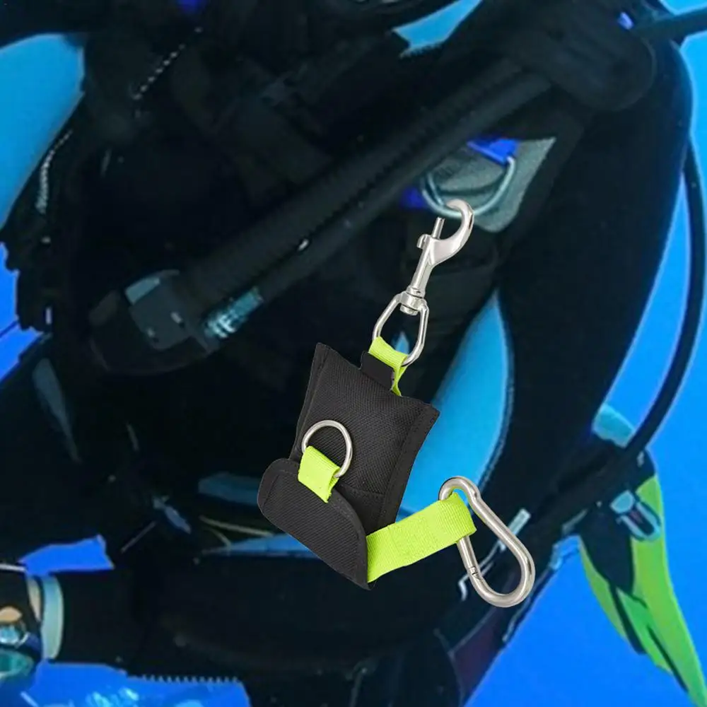 Freediving Rope 8.5 Ft Safety Free Diving Lanyard Scuba Diving Accessories Anti-Lost Strap With Carabiner Underwater Diving Tool