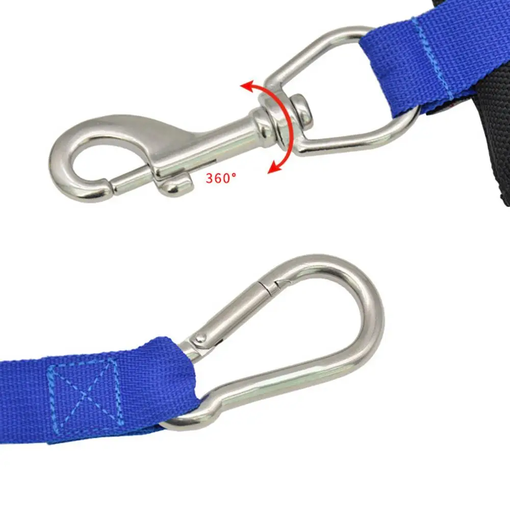 Freediving Rope 8.5 Ft Safety Free Diving Lanyard Scuba Diving Accessories Anti-Lost Strap With Carabiner Underwater Diving Tool