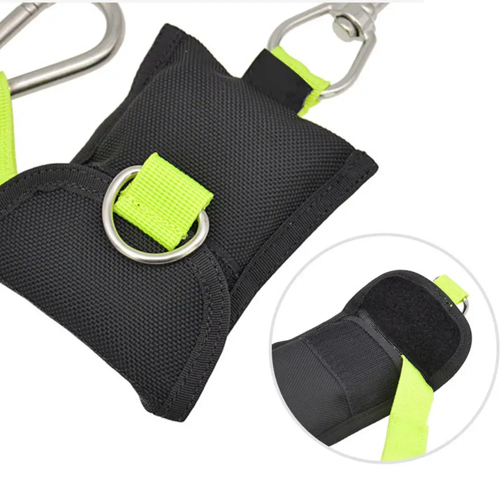 Freediving Rope 8.5 Ft Safety Free Diving Lanyard Scuba Diving Accessories Anti-Lost Strap With Carabiner Underwater Diving Tool