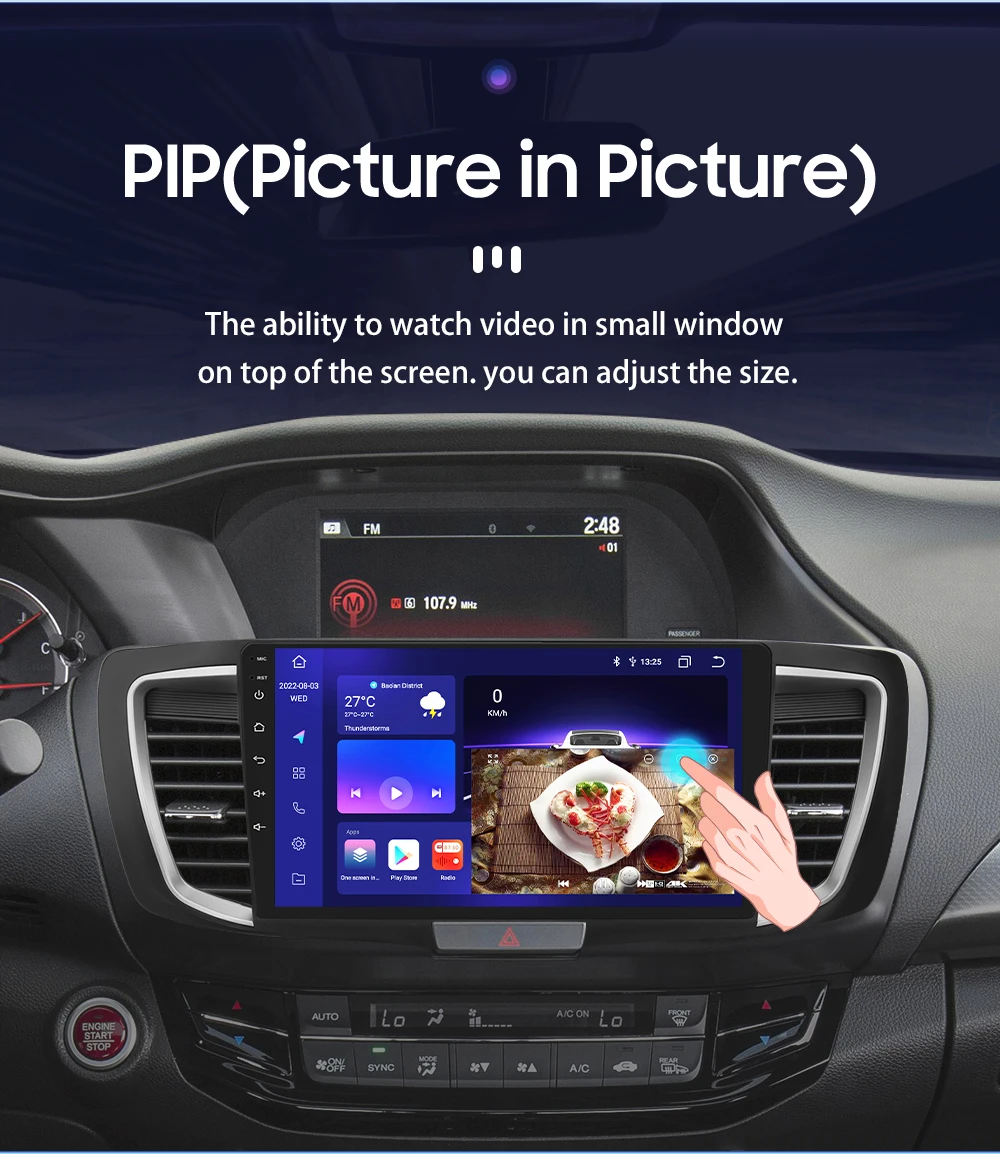 Hizpo 7862 Stereo For Honda ACCORD 9 2.0L 2.4L 2012 2013 2015 2016 2018 2Din Android Car Radio Multimedia GPS Navigation Audio