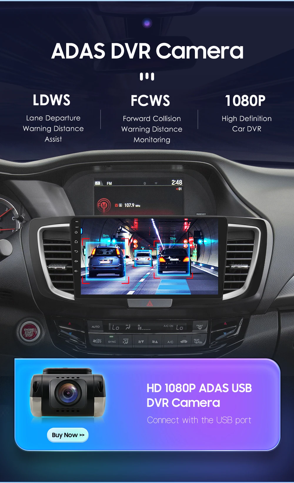Hizpo 7862 Stereo For Honda ACCORD 9 2.0L 2.4L 2012 2013 2015 2016 2018 2Din Android Car Radio Multimedia GPS Navigation Audio