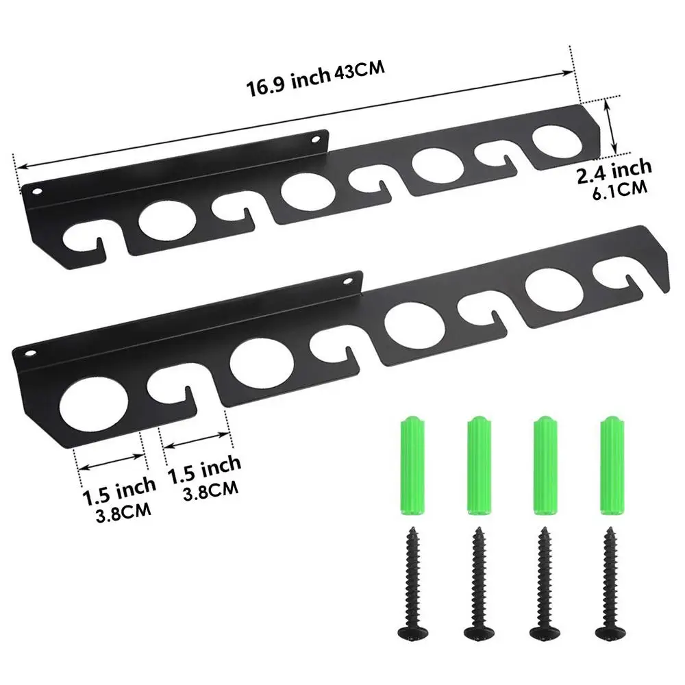 Fishing Rod Storage Horizontal Wall Mounted Fishing Rod Storage Rack Sturdy Steel Fishing Rod Storage Rack Space-Saving Pole