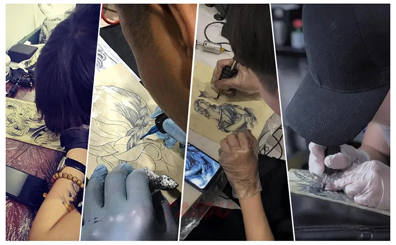 TAIDU Silicone Tattoo Practice Skin A4 Silica Gel Exercise Skin Tattoo Practice Skin Tattoo Equipment Supply