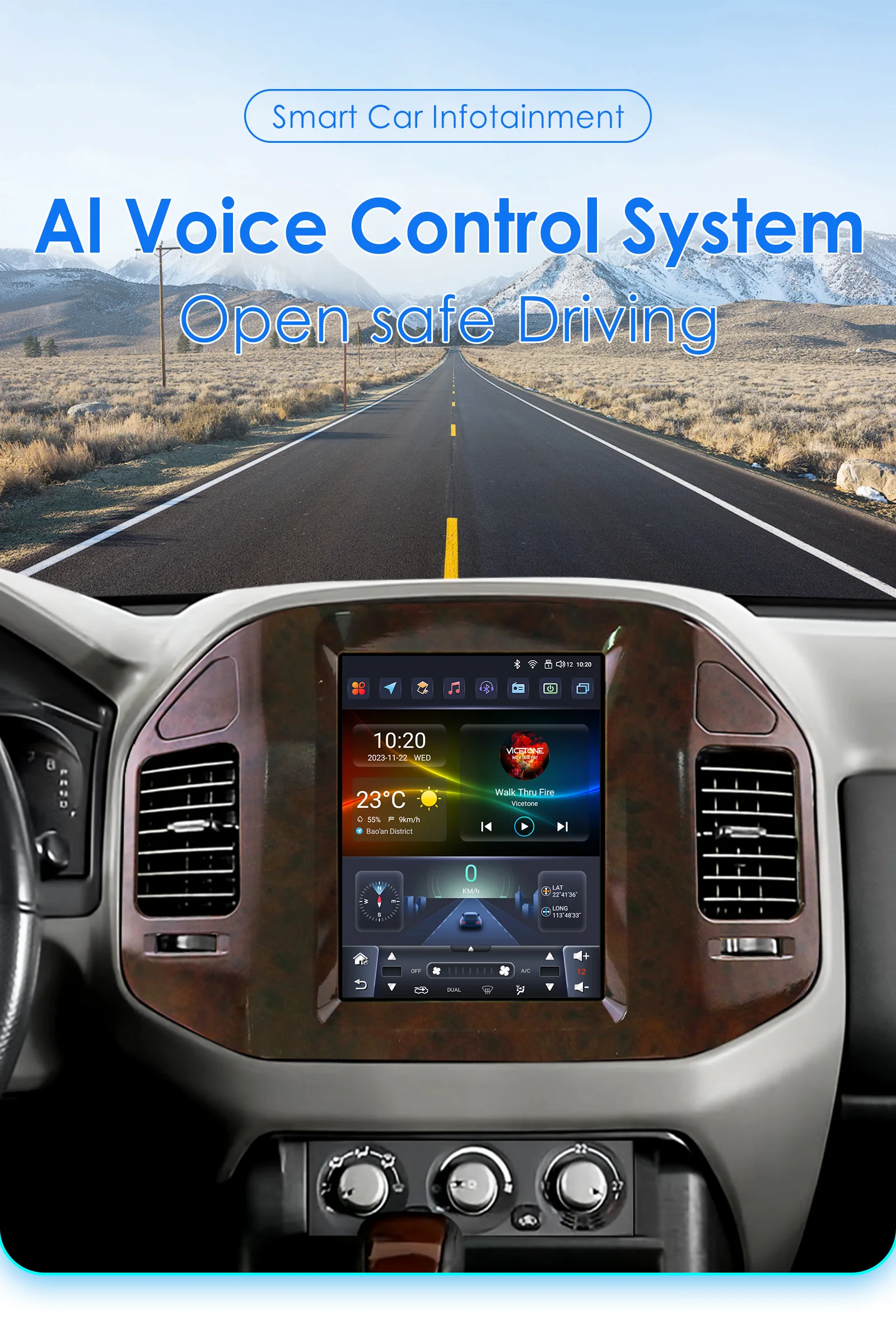 Hizpo 9.7" For Mitsubishi Pajero V60 V68 V73 1999-2006 Tesla Screen Car Android Multimedia Radio Stereo Carplay GPS Navigation