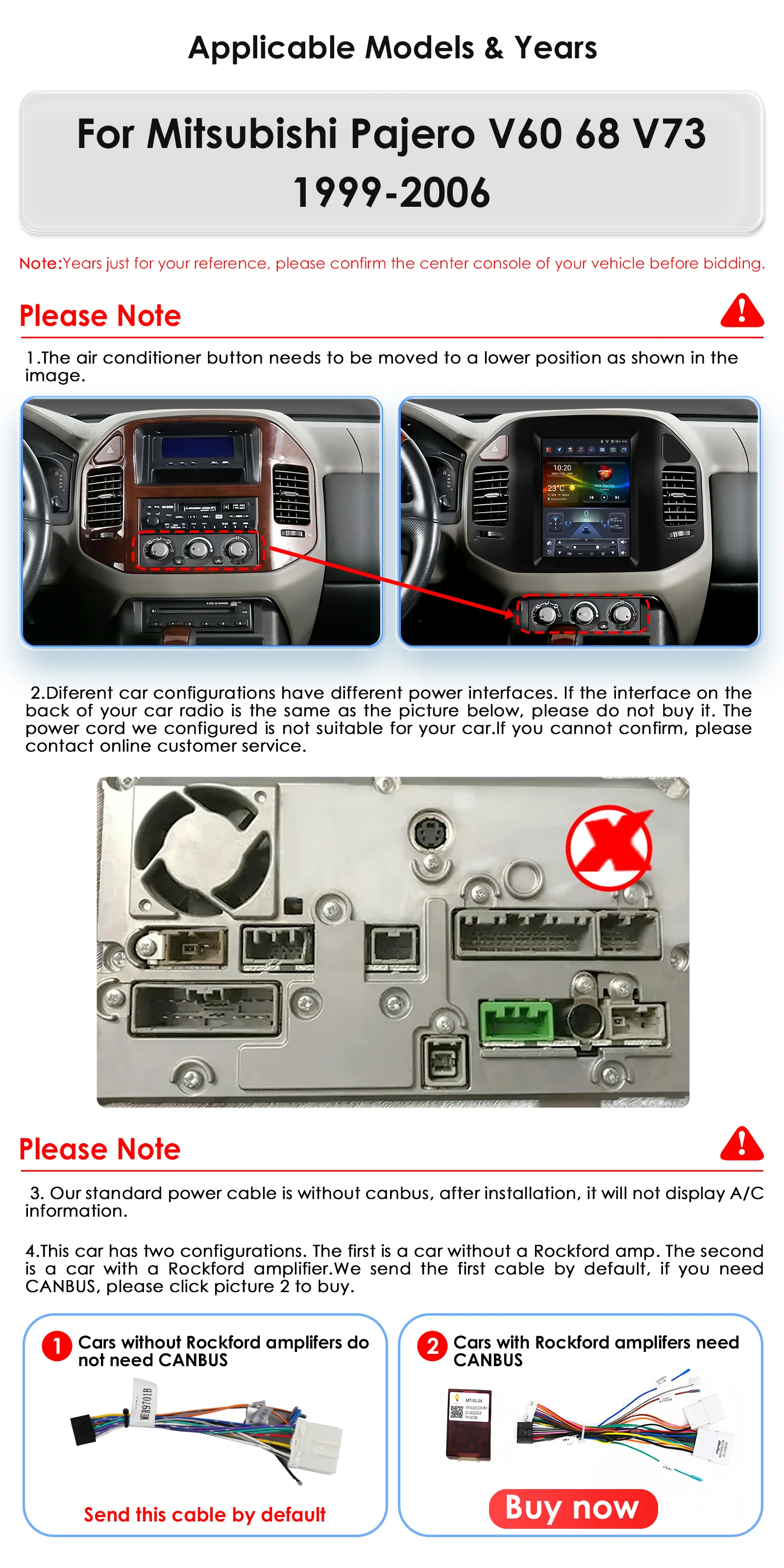 Hizpo 9.7" For Mitsubishi Pajero V60 V68 V73 1999-2006 Tesla Screen Car Android Multimedia Radio Stereo Carplay GPS Navigation