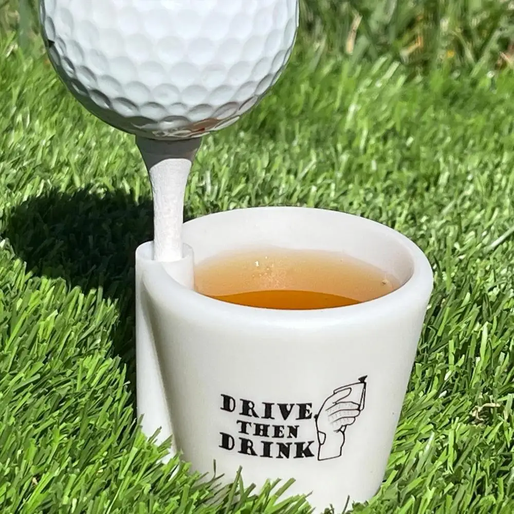Golf Shots Shot Glass Golf Figurine Wine Glasses Shot Glass Collectible Figurines Golf Ball Base Funny Whiskey Cup Small Shot