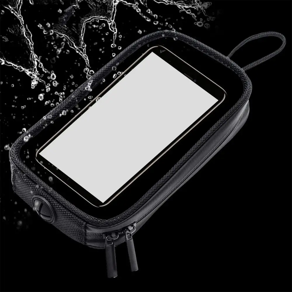 Motorcycle Tank Bag Magnetic Water-Resistant Motorcycle Cell Phone Bag Motorcycle Tank Pouch Zippered Motorcycle Accessories