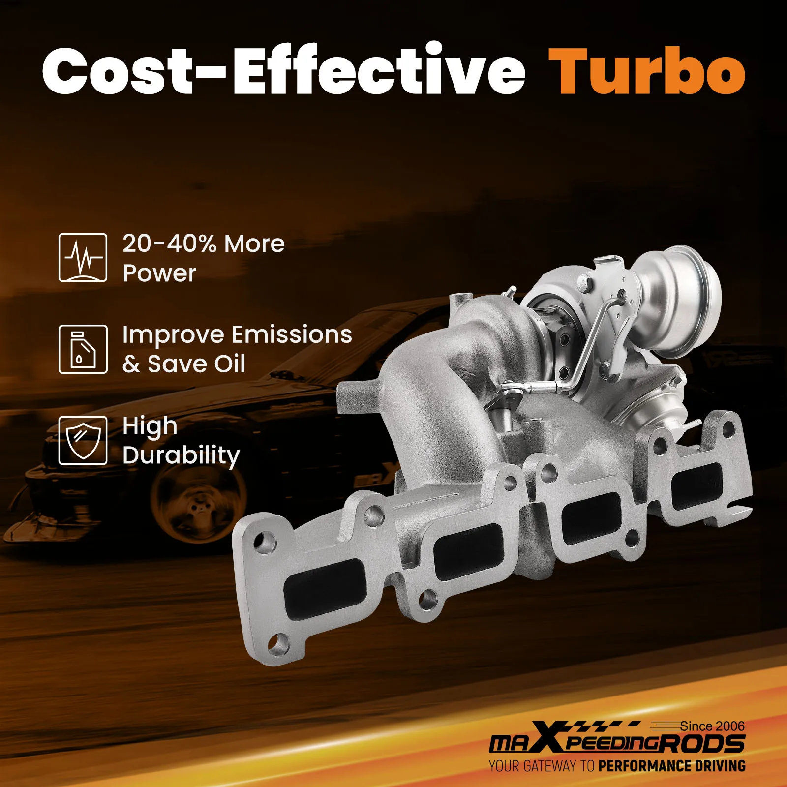 TD04LR Turbocharger Turbo for Chrysler PT Cruiser 2.4L 4 Cylinders EDV Engine 2003-2009  04884234AC  04884234AB