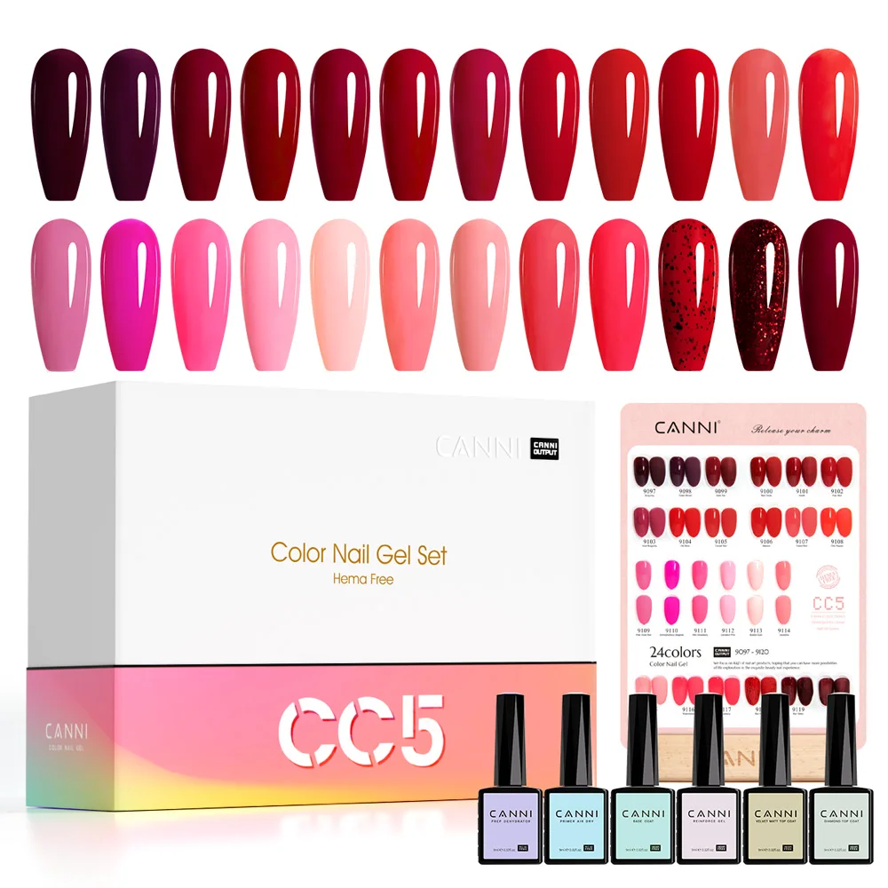 VENALISA Supply HEMA FREE Gel Nail Polish Kit CANNI 9ml Full Coverage Nail Gel Manicure Nowipe Topcoat Soak Off UV LED Varnish