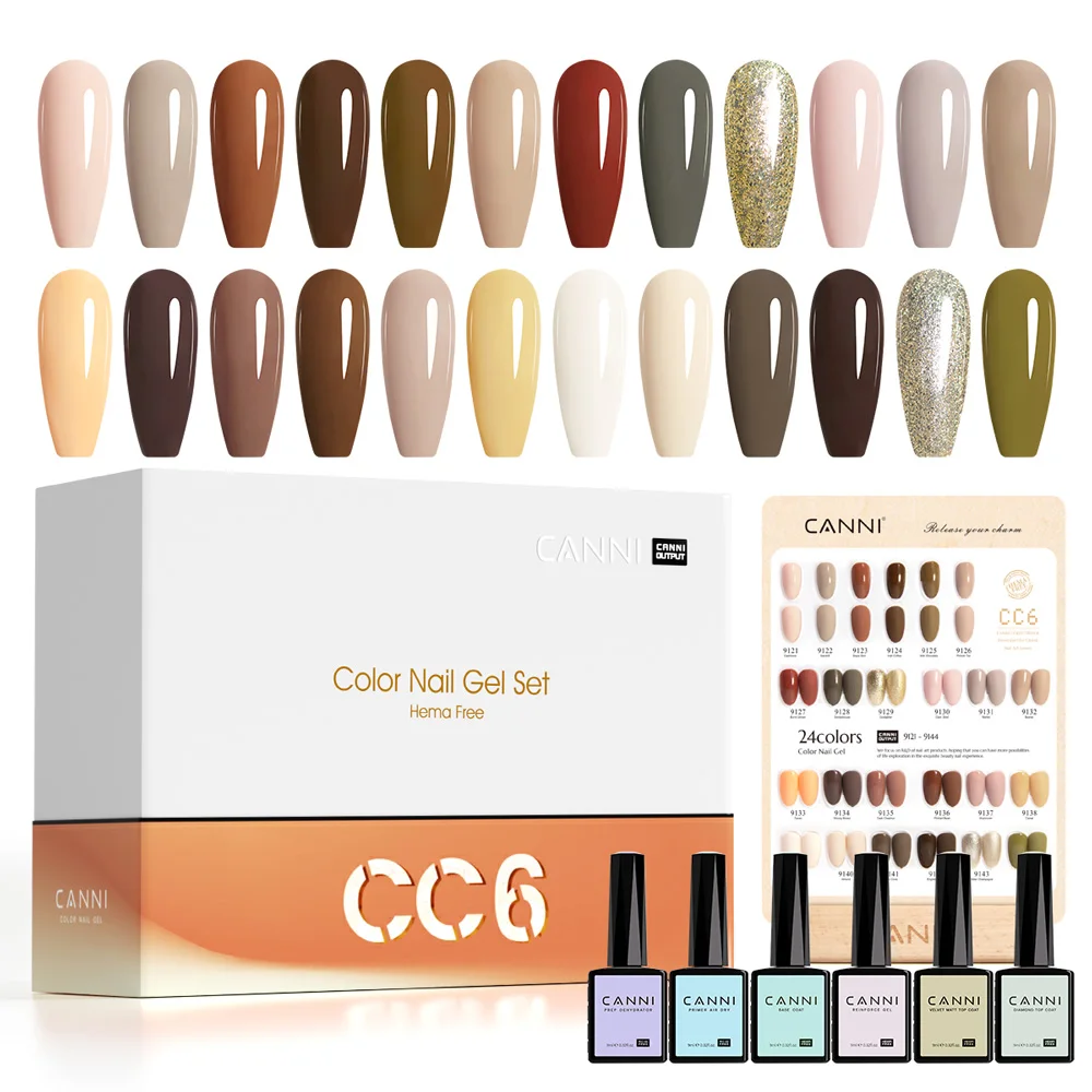 VENALISA Supply HEMA FREE Gel Nail Polish Kit CANNI 9ml Full Coverage Nail Gel Manicure Nowipe Topcoat Soak Off UV LED Varnish