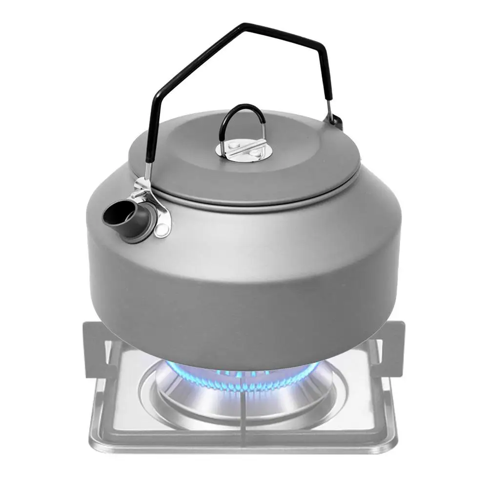 1.35L Outdoor Camping Kettle Aluminum Alloy Fast Heating Tea Kettle Portable Camping Teapot Kettle Coffee Pot Hiking Tableware