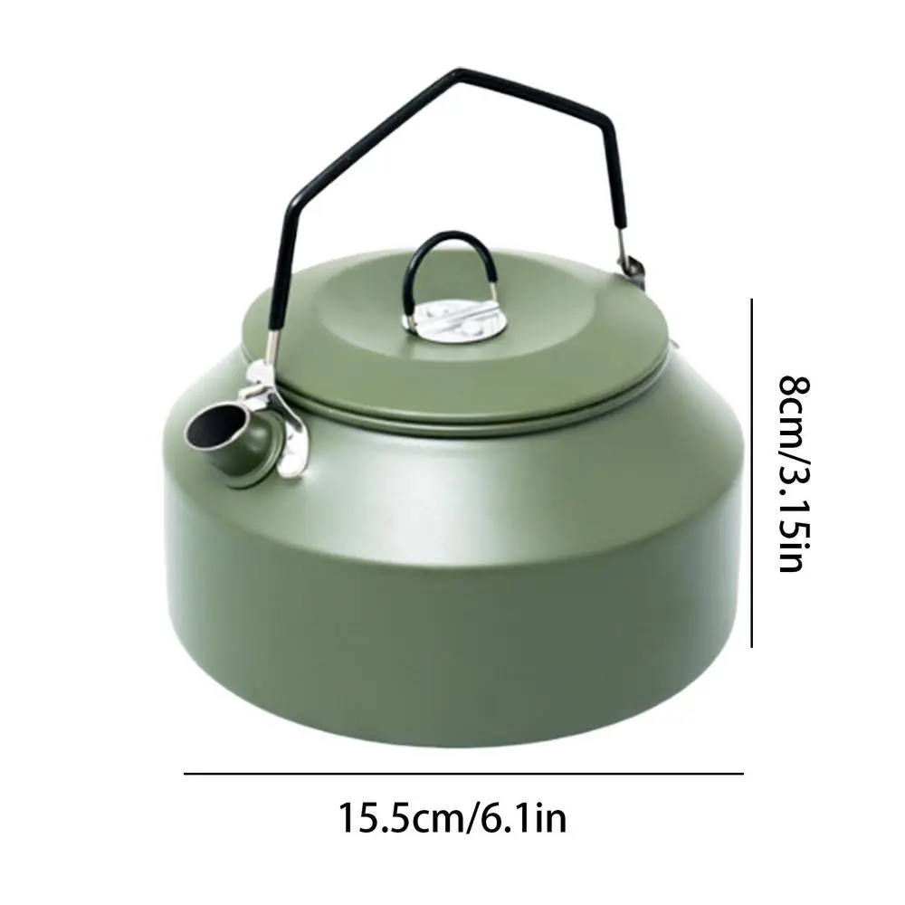 1.35L Outdoor Camping Kettle Aluminum Alloy Fast Heating Tea Kettle Portable Camping Teapot Kettle Coffee Pot Hiking Tableware