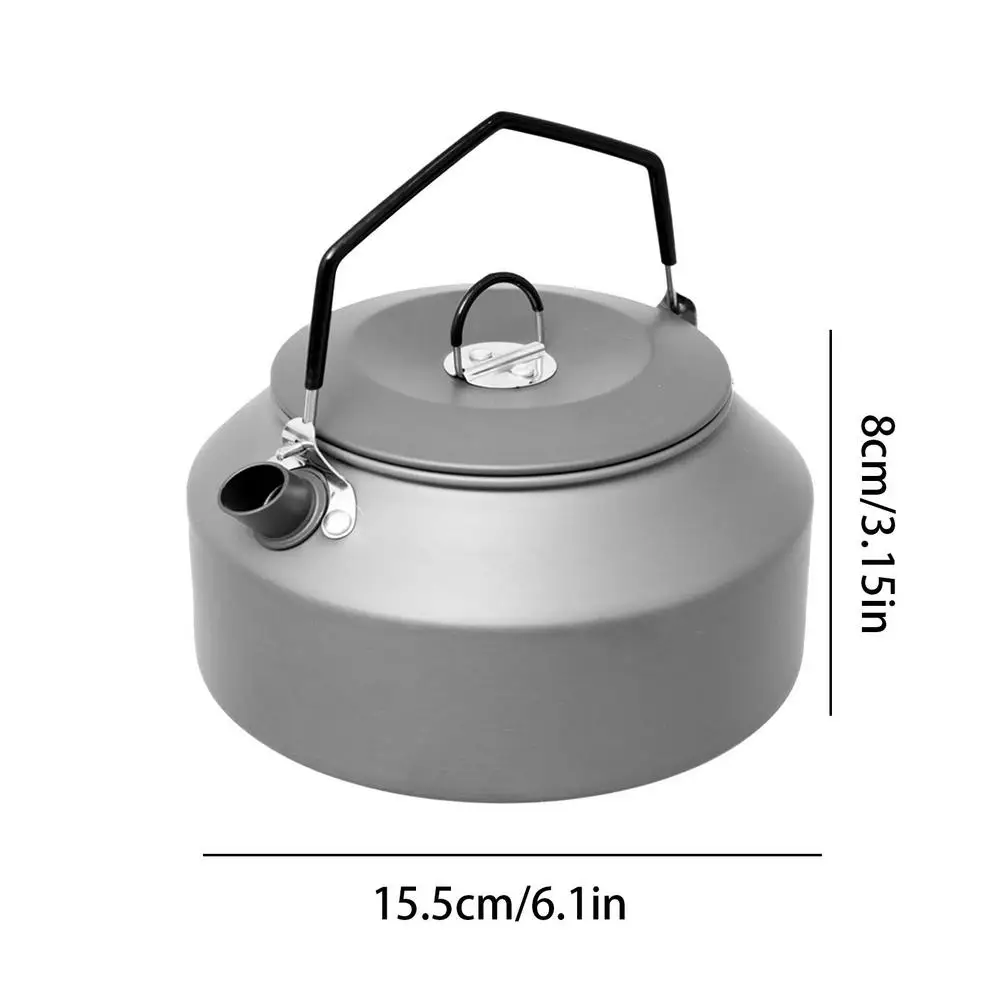 1.35L Outdoor Camping Kettle Aluminum Alloy Fast Heating Tea Kettle Portable Camping Teapot Kettle Coffee Pot Hiking Tableware