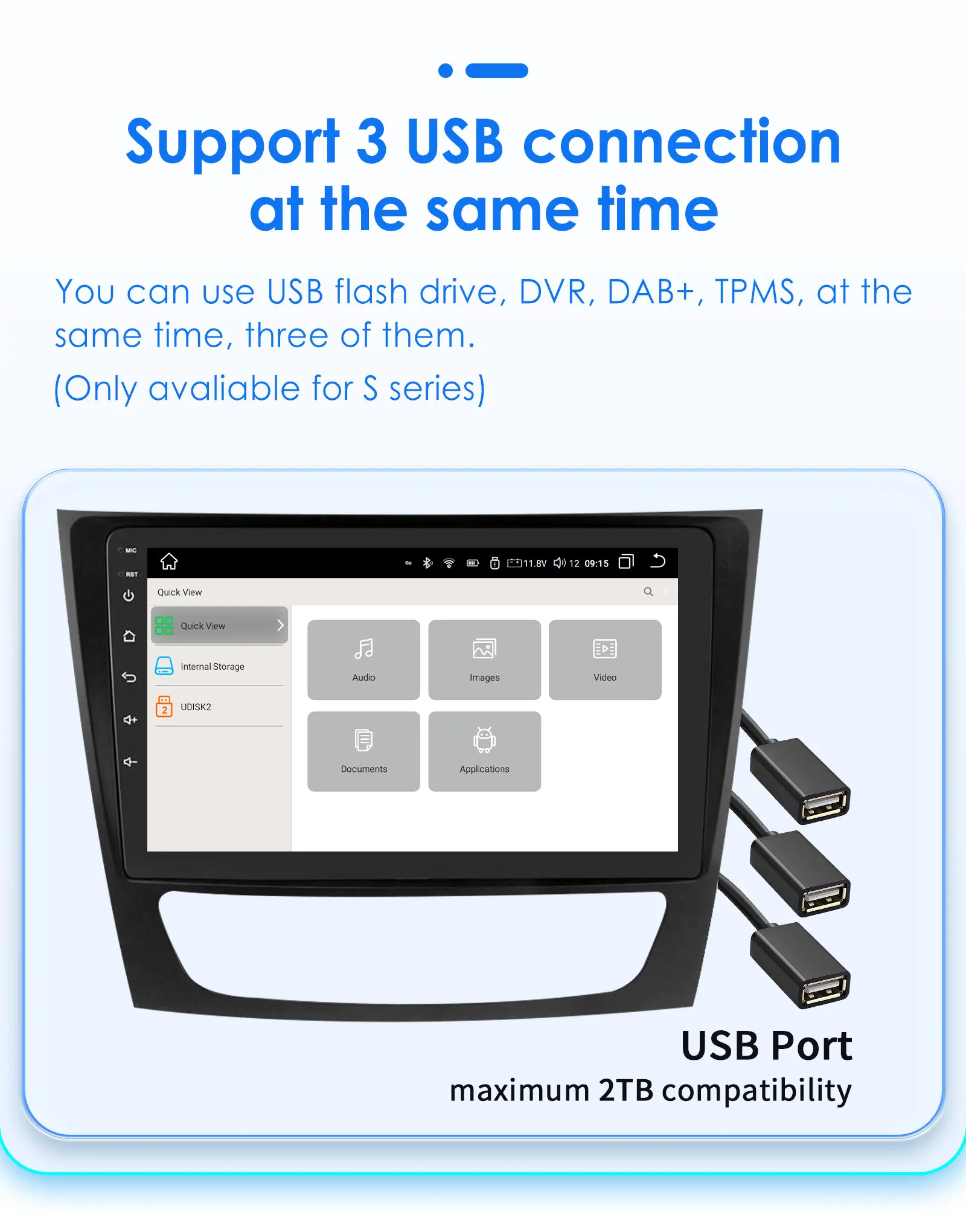 Hizpo 2din Android Car Radio For Mercedes Benz E-class W211 E200 E220 E300 E350 E240 E270 E280 W219 Multimedia GPS Navi Carplay