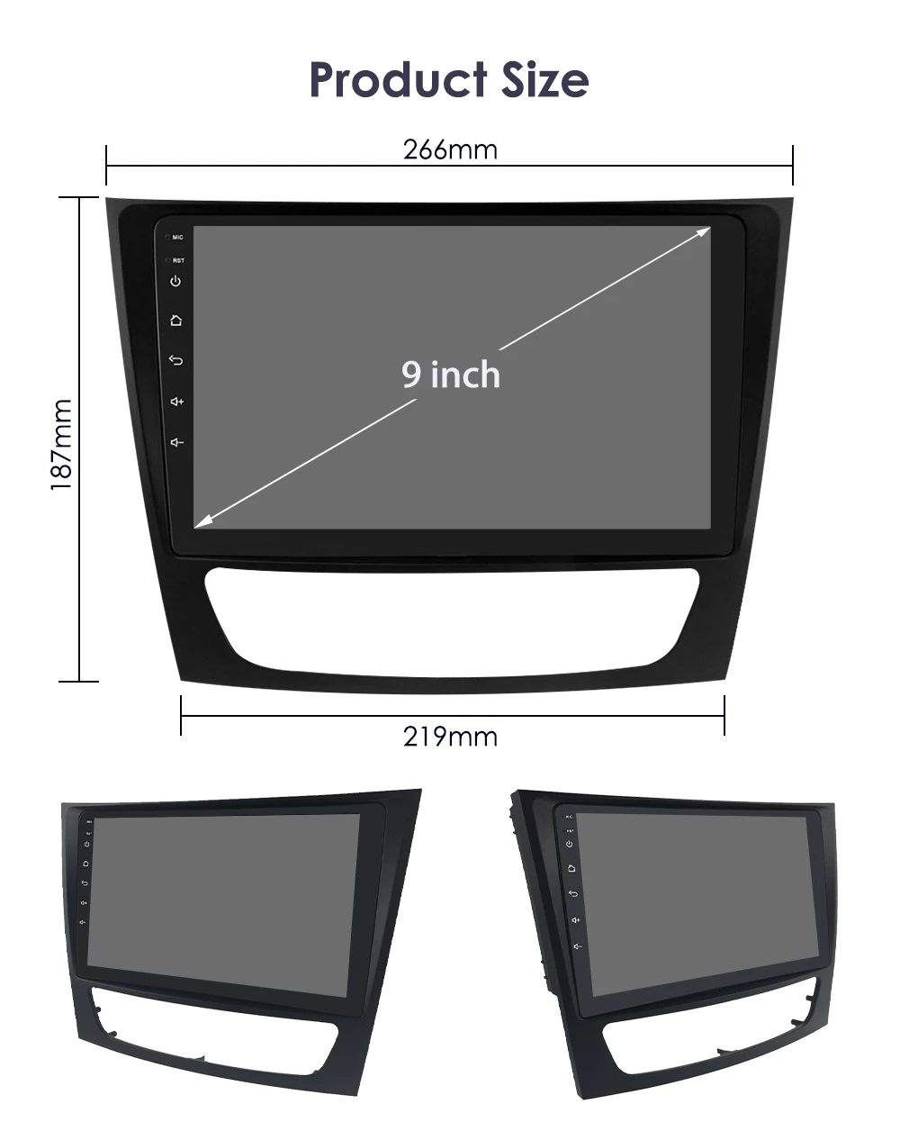 Hizpo 2din Android Car Radio For Mercedes Benz E-class W211 E200 E220 E300 E350 E240 E270 E280 W219 Multimedia GPS Navi Carplay