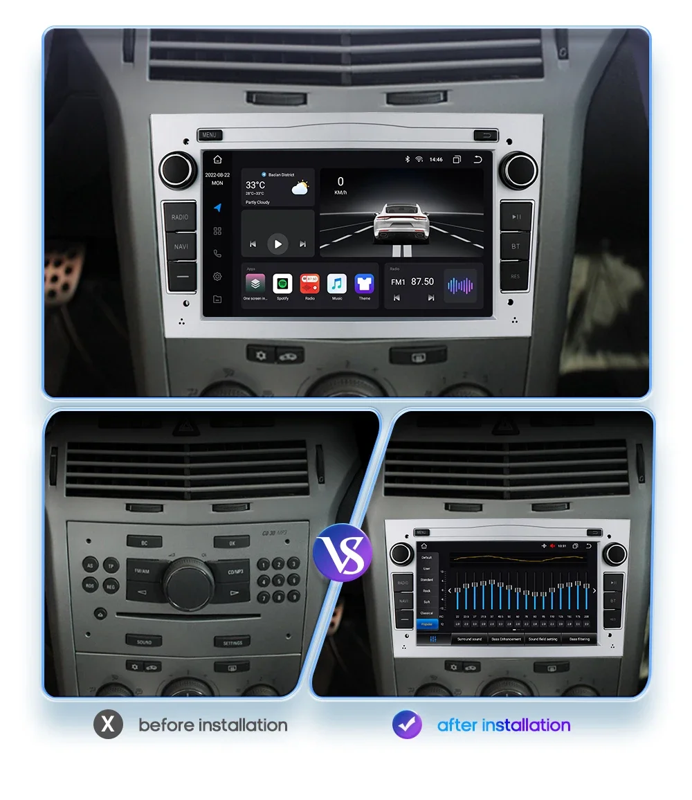 apple carplay Autoradio Android Radio For Opel Corsa C Signum Vivaro Astra H Corsa D Zafira Tigra Twintop 4G-LET GPS Navi 7862