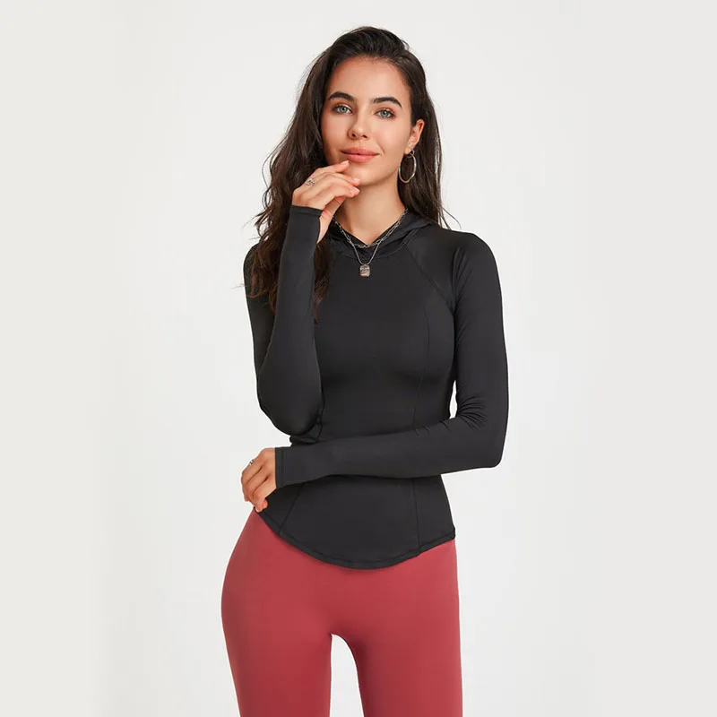 Women Long Sleeve Yoga Tops Autumn Winter Running Sports top Loose Gym Workout Training Blouse Outdoor Hiking Sportswear