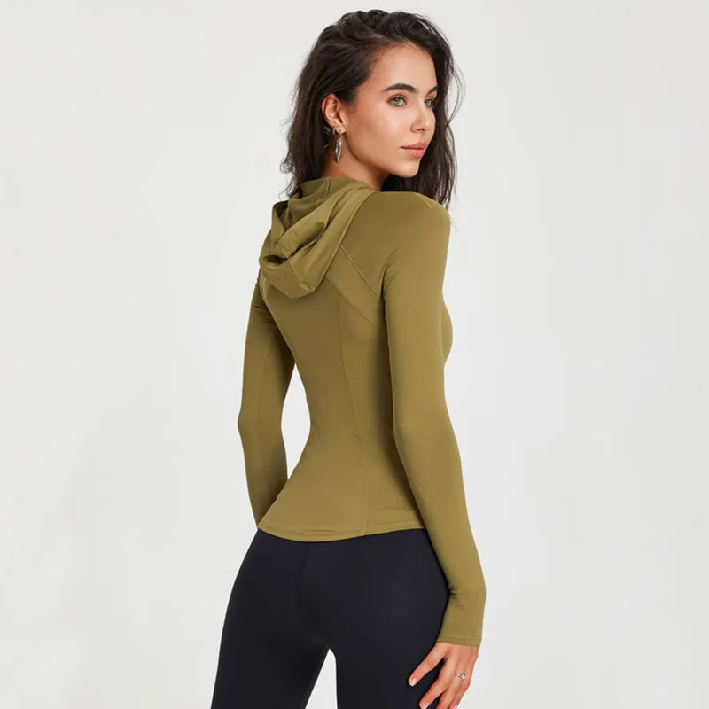 Women Long Sleeve Yoga Tops Autumn Winter Running Sports top Loose Gym Workout Training Blouse Outdoor Hiking Sportswear